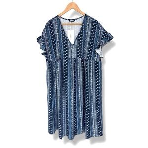 BloomChic Navy and White Mini Dress